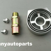 Aluminum Oil Filter Sandwich Plate Adapter 1/8NPT 10AN Oil Cooler Kit