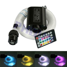 12V RGBW LED Car Star Ceiling Light Kit + 300x Fiber Optic Strip Bluetooth APP