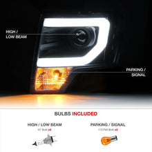 2009-2014 Ford F150 "CYCLOP OPTIC" LED Tube Matte Black Headlights <Raptor SVT>