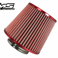 VMS RACING RED 3" AIR INTAKE HIGH FLOW AIR FILTER FOR TOYOTA COROLLA CELICA MR2