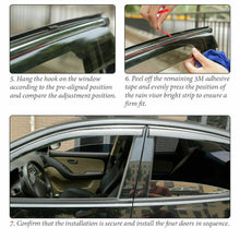 For Honda Civic Sedan 2016-2020 Window Visor Sun Rain Guard Vent Shade.