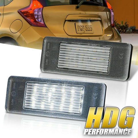 2pc SMD LED License Plate Tag Light Lamp Assembly For 17-20 Armada / Rogue Sport