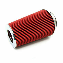76mm Car Air Filter Air Intake Filter Tapered Cone Pod Red Lengthened Universal