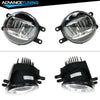 Universal Toyota Cars OE Style Bumper Fog Lights Lamps Kit Clear Lens