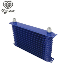 Universal Aluminum Allloy 10AN 13-Row Blue Trust Type Oil Cooler Relocation Kit