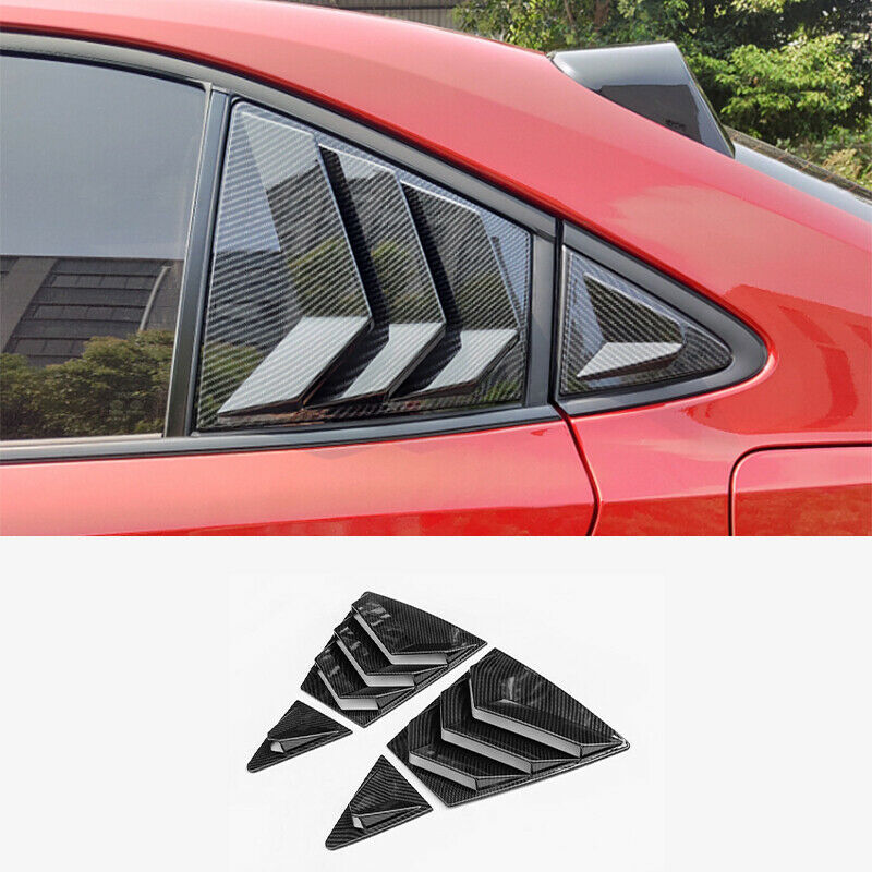 For Toyota Corolla 2019-2020 carbon fiber Rear Side Window Vent shutter trim
