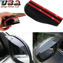 2x Smoke Rear View Side Mirror Flexible Sun Visor Shade Rain Guard Board Shield