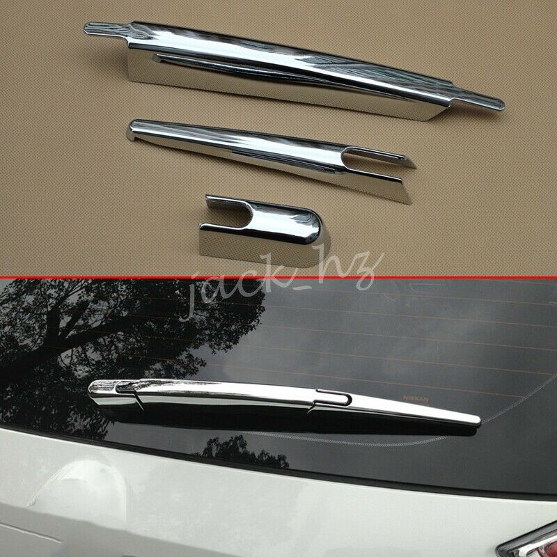 For 2014-2020 Nissan Rogue Sport Qashqai X-Trail Chrome Rear Wiper Cover Trims