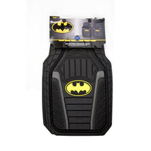 New 5pc BATMAN Car Truck All Weather Rubber Floor Mats Steering Wheel Cover Set