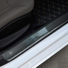 Car Interior Accessories Carbon Fiber Car Door Plate Sill Scuff Cover Sticker