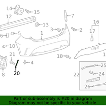 Genuine Toyota Reflector Panel 81910-12130