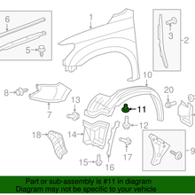 Genuine Toyota Wheel Opening Molding Grommet 90189-06236