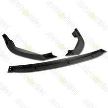 3PCS CARBON STYLE FRONT BUMPER SPOILER LIP FIT 2019-2020 TOYOTA COROLLA