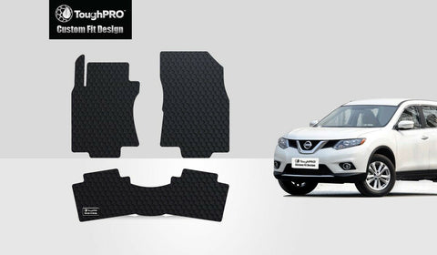 ToughPRO Floor Mats Black For Nissan Rogue All Weather Custom Fit 2014-2021