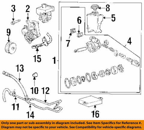 Power Steering Pressure Line Hose Assembly GM # 26056422 * NEW / OE *
