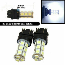 2x6000K White 3157 5050 3156 18SMD Tail Brake/Parking Turn Signal LED Light Bulb