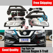 Fog Cover Light Lamp Bracket Harness j Kit For Nissan Rogue X-Trail 2017-2020