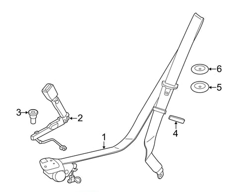 For Toyota Camry Single Stage Seat Belt Repair OEM