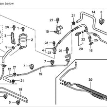 03-07 Accord 3.0 Power Steering Oil Return Pipe A Rack&pinion Line Hose Tube OEM