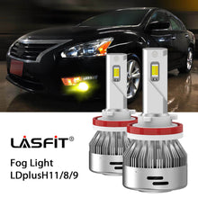 Fit for Nissan Altima 2014-2018 Dual Color LED Headlight Fog Light Bulbs H11 6x