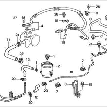 98-02 Accord 2.4L Power Steering Oil Fluid Cooler Pipe Line Loop Hose Used OEM