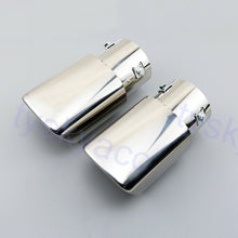 Universal Car Exhaust Trim Tip Muffler Pipe Tail Pipe Cover Stainless Steel 2PCS