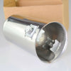 1x Car Rear Round Exhaust Pipe Tail Throat Muffler Tip Stainless Steel Universal