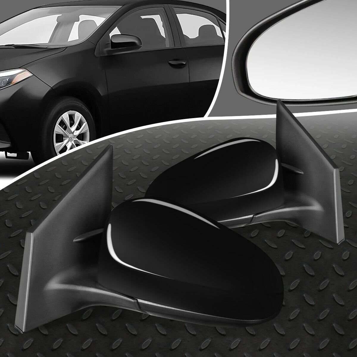 FOR 14-19 TOYOTA COROLLA SEDAN IM PAIR OE STYLE POWER+HEATED SIDE DOOR MIRROR