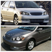 For 2003 2004 2005 2006 2007 2008 Toyota Corolla Black Headlight Amber Reflector