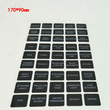 1 set New Rocker Switch Label Stickers Circuit Fuse Boat Instrument Panel Decal