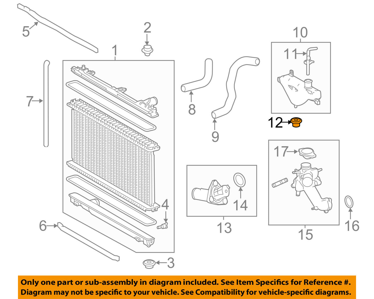 TOYOTA OEM Radiator-Reservoir Assembly Grommet 9048018010