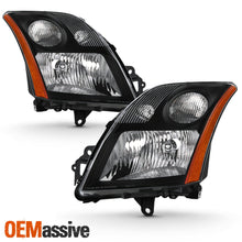 For 2007 2008 2009 Nissan Sentra Sedan L4 2.0L Black Headlight Left+Right Pair