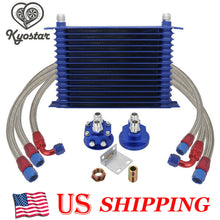 Universal Engine Transmission 10AN 15-Row Trust Type Oil Cooler Relocation Kit