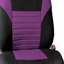 3 Row 8 Seaters Seat Covers For SUV Van 3D Mesh Purple Black Full Set