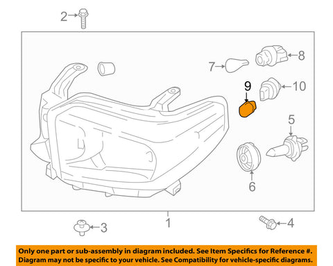 TOYOTA OEM-Parking Light Bulb 9913212050