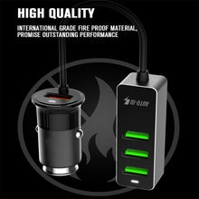 Universal 4 Port USB Charger QC3.0 Phone Fast Charger 12-24V 3400mA Quick Charge