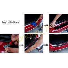 Car Rear Bumper Guard Trunk Edge Rubber Protector Trim Cover Moulding Trim