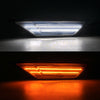 2X Switchback LED Side Marker Light Parking Lamp For Honda Civic 2016-20 Smoked