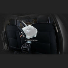 Univesal 5-Seats Car Seat Cover Full Set Waterproof PU Leather Cushion Pillow