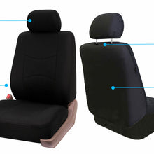 Seat Covers for 3Row 7 Seaters SUV Van Universal Fitment Solid Black