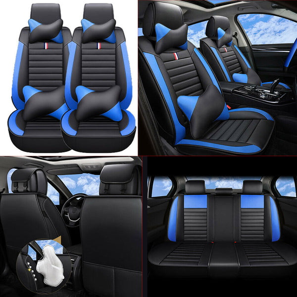 PU Leather Car Seat Cover 5-Sits For Honda Civic Accord HR-V Toyota Corolla RAV4