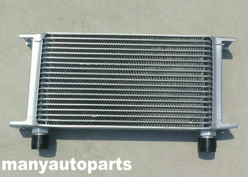 Silver Universal 19 Row AN-10AN Engine Transmission Racing Oil Cooler Aluminum