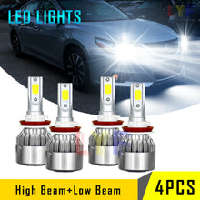 Combo LED Headlight Bulbs Fit for Nissan Altima 2014-2018 High Low Beam White