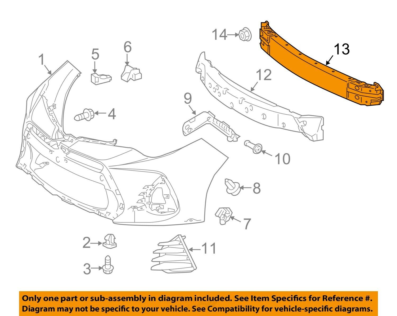 TOYOTA OEM 17-18 Corolla Front Bumper-Impact Bar 5202102240