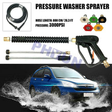 High Pressure Power Spray Gun Wash Cleaner Kit + Water Hose + Nozzle Car Garden