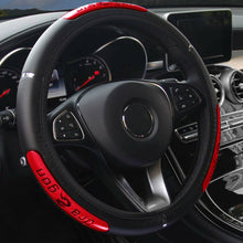 Car Steering Wheel Cover PU Leather Breathable Anti-slip 15inch/38cm Universal