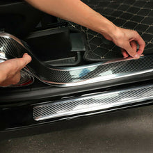 Accessories Car Carbon Fiber Stickers Auto Door Plate Cover Anti Scratch Sticker