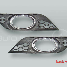 Fog Light Grille with Chrome Trim PAIR fits 2007-2009 MB E-class W211