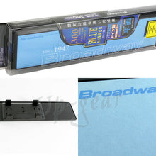 Universal Broadway Flat Interior Clip On Rear View Blue Tint Mirror 300MM Wide