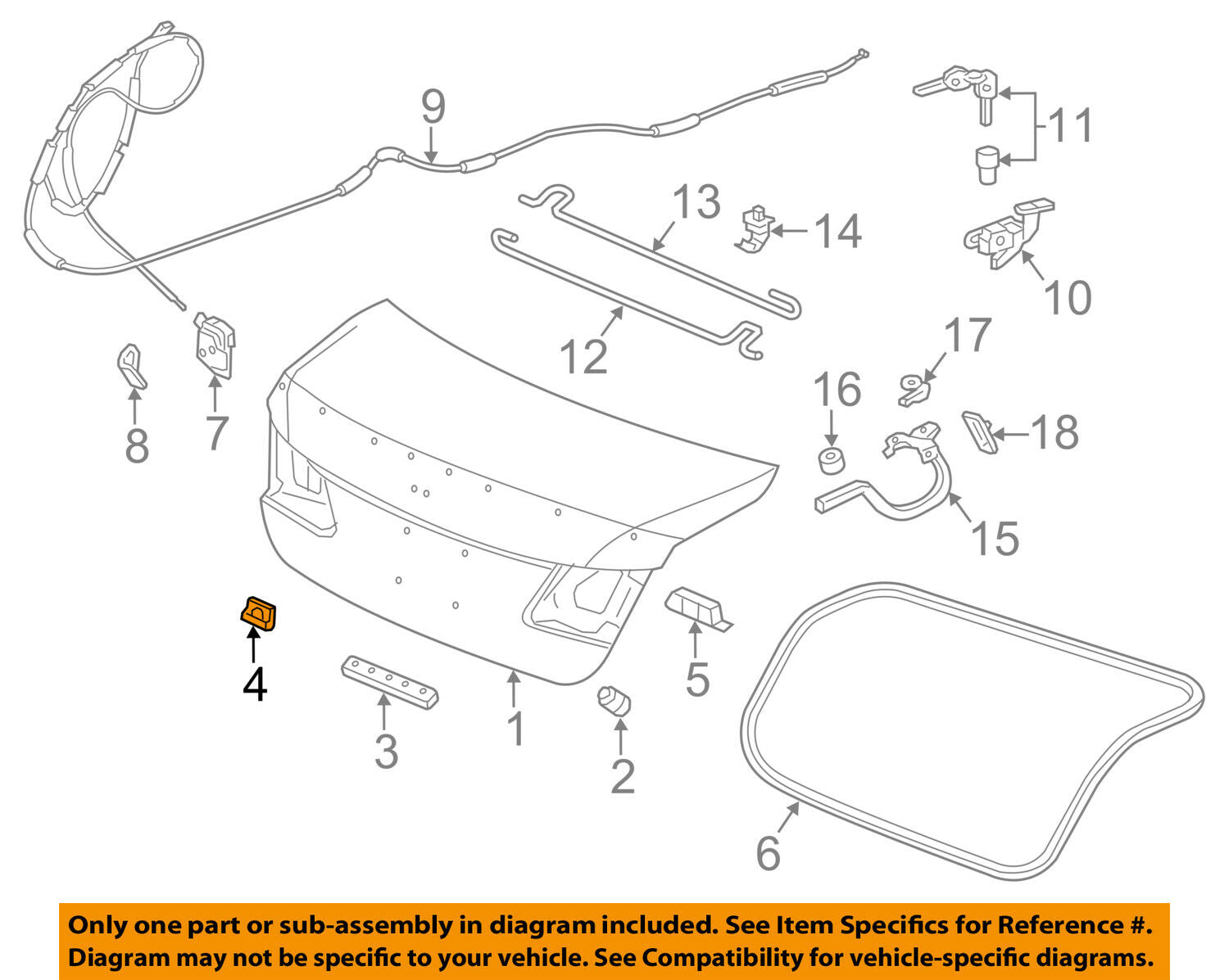 HONDA OEM-Trunk Lid Drain Plug 90856TR0A01